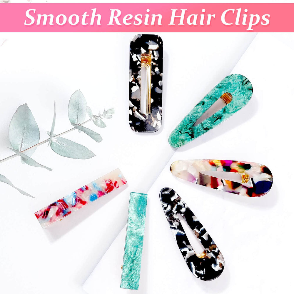 Cridoz barrettes motifs élégants, collection variée pour tenues.