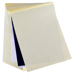 Cridoz papier transfert tatouage bleu, lot de 100 feuilles idéal pour tracer vos motifs.