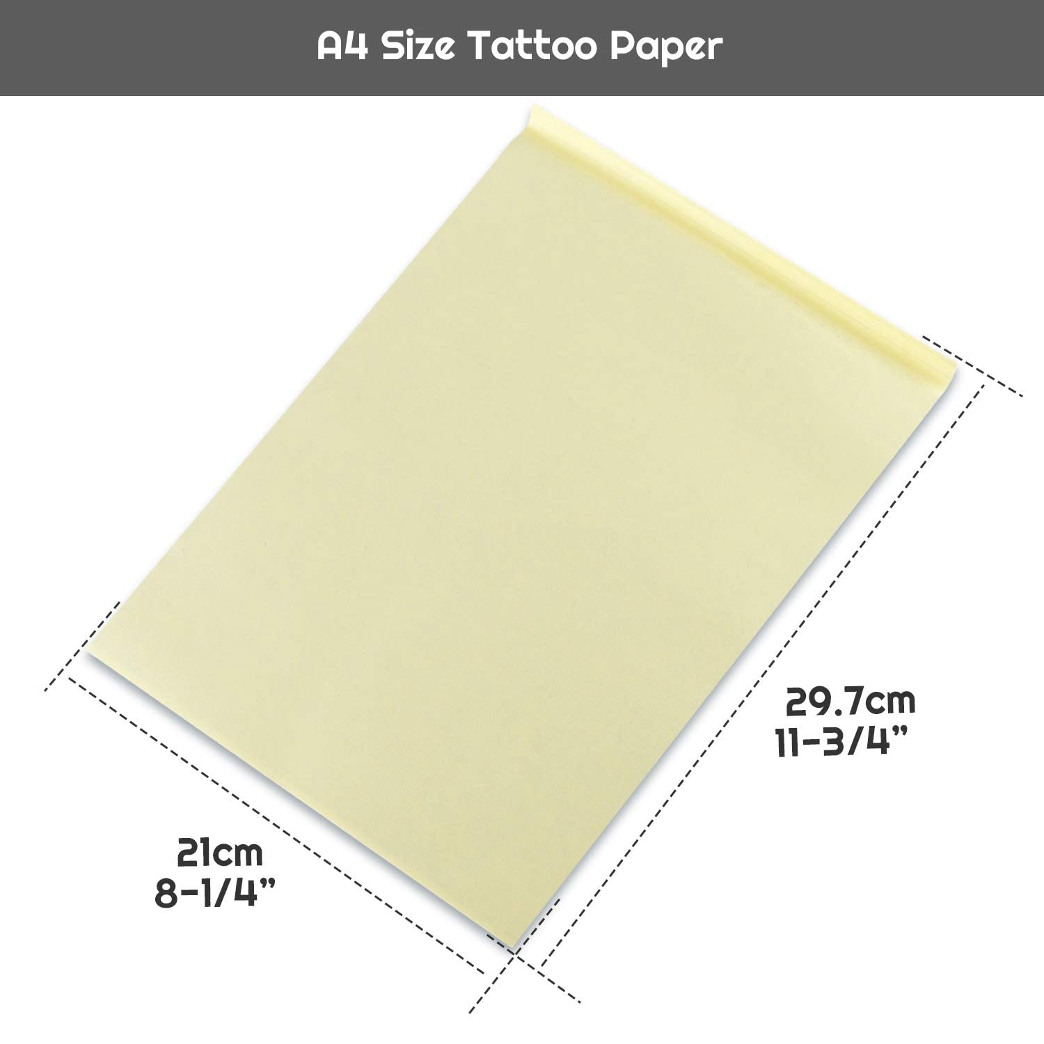 Cridoz papier transfert tatouage bleu, transfert propre et fluide sur la peau.