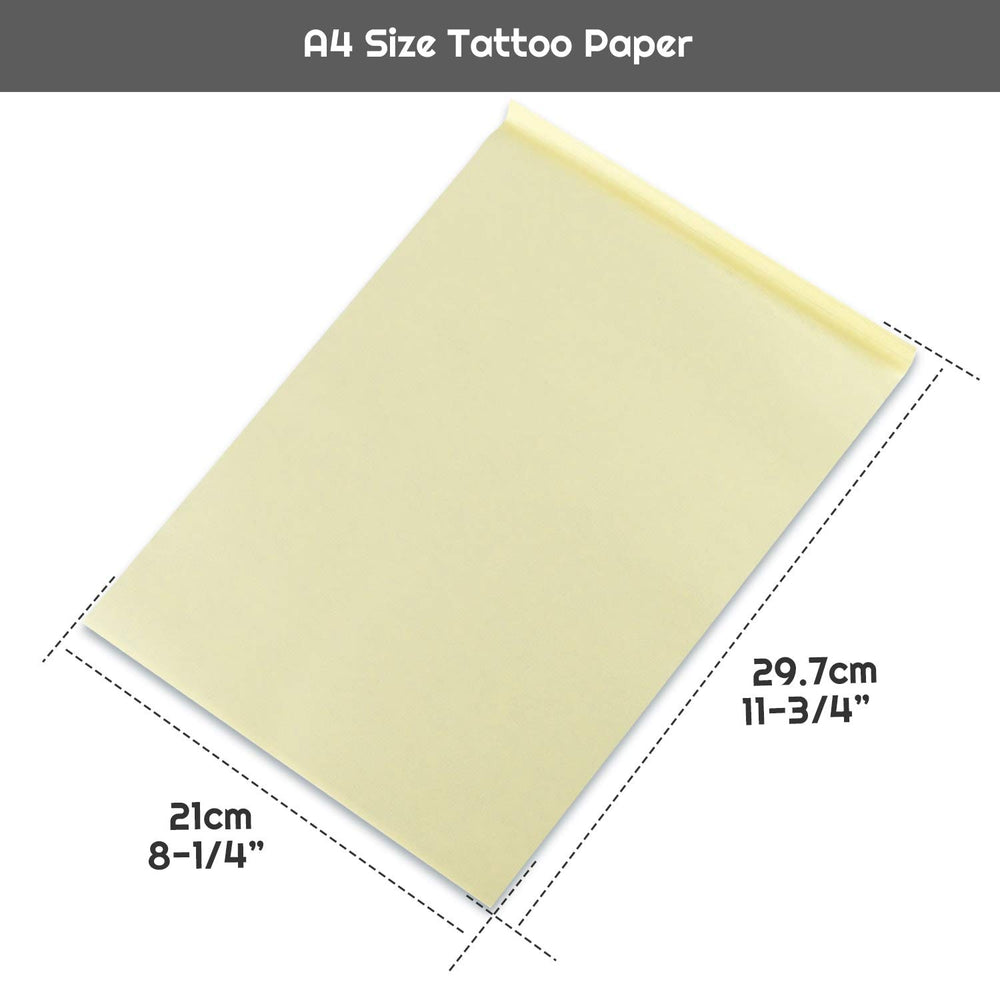 Cridoz papier transfert tatouage bleu, transfert propre et fluide sur la peau.