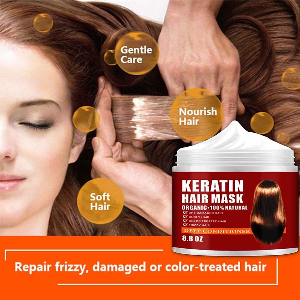 CRISTALBOX Masque Keratine, texture crème nourrissante pénètre rapidement.