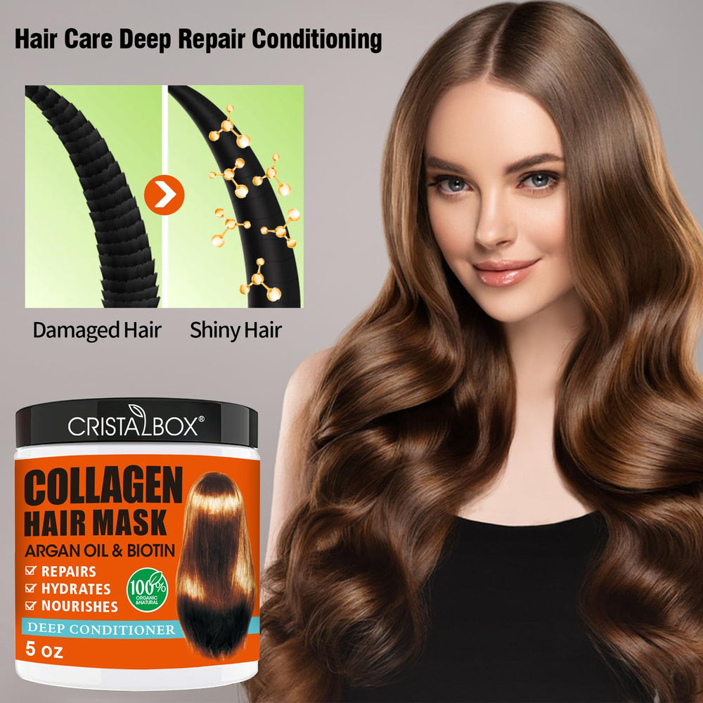 CRISTALBOX Masque Keratine – application facile pour réparer et revitaliser les cheveux.