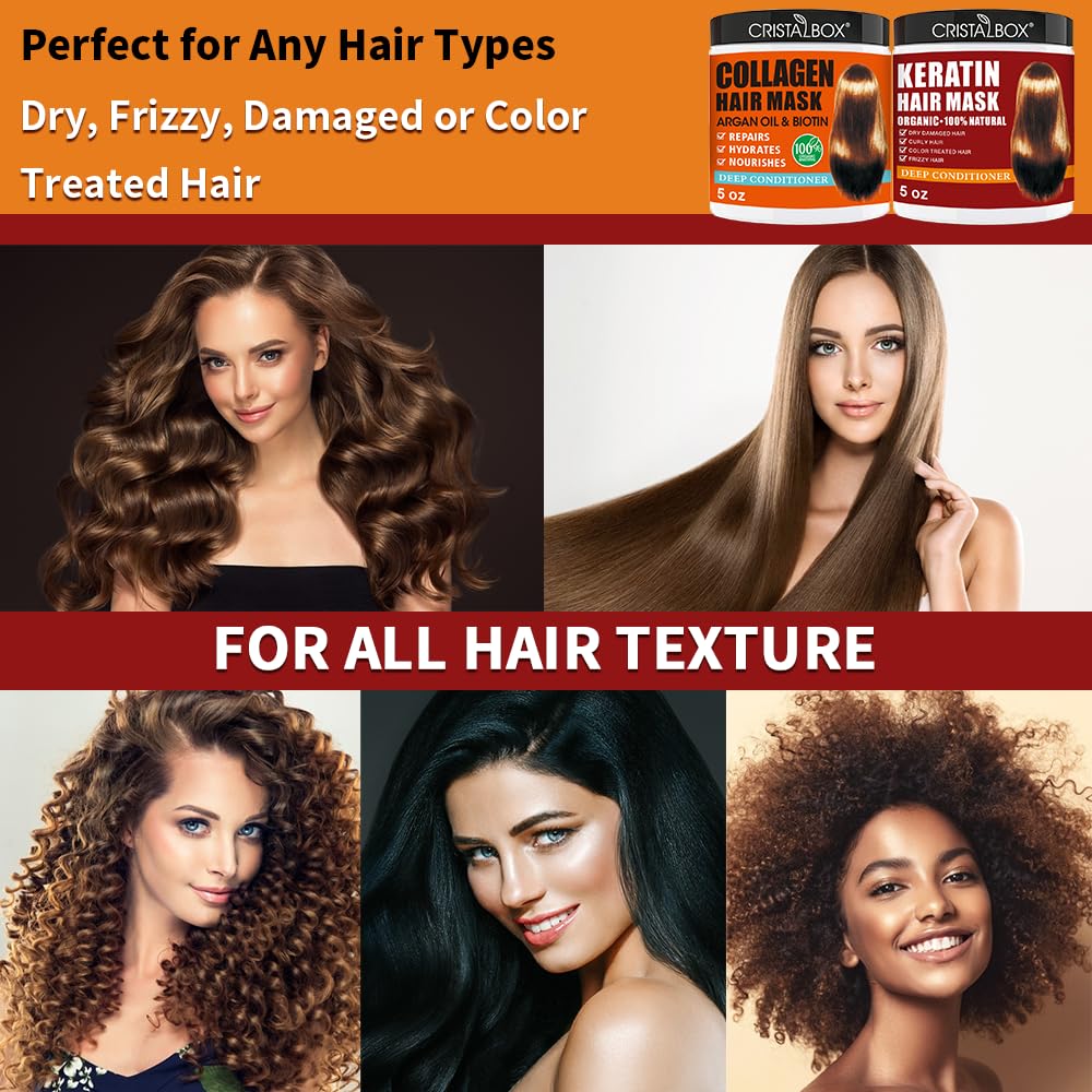CRISTALBOX Texture Crème – masque riche pour cheveux doux et brillants.