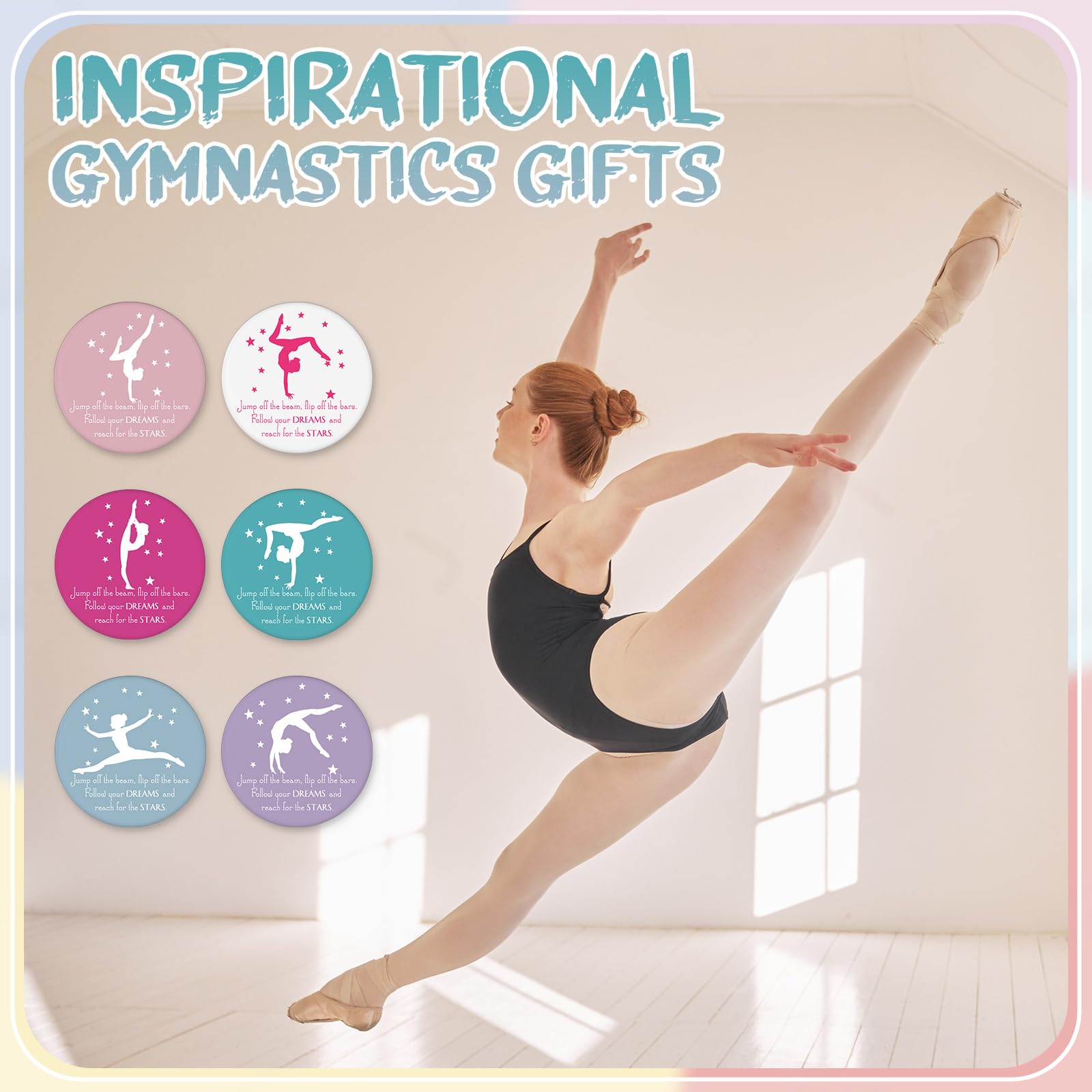croblissful cadeau sport, miroir d'inspiration pour célébrer la gymnastique.