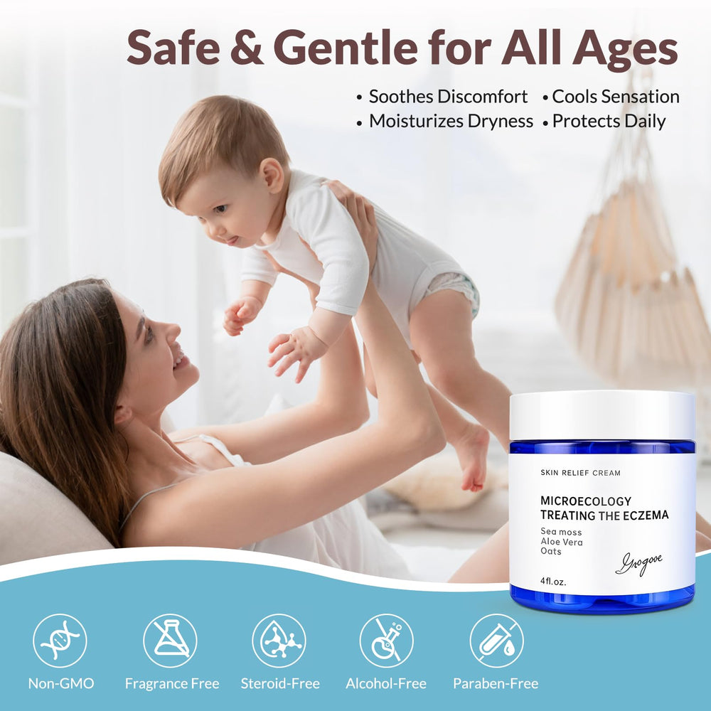 Crogooe eczema cream on forearm shows smooth absorption