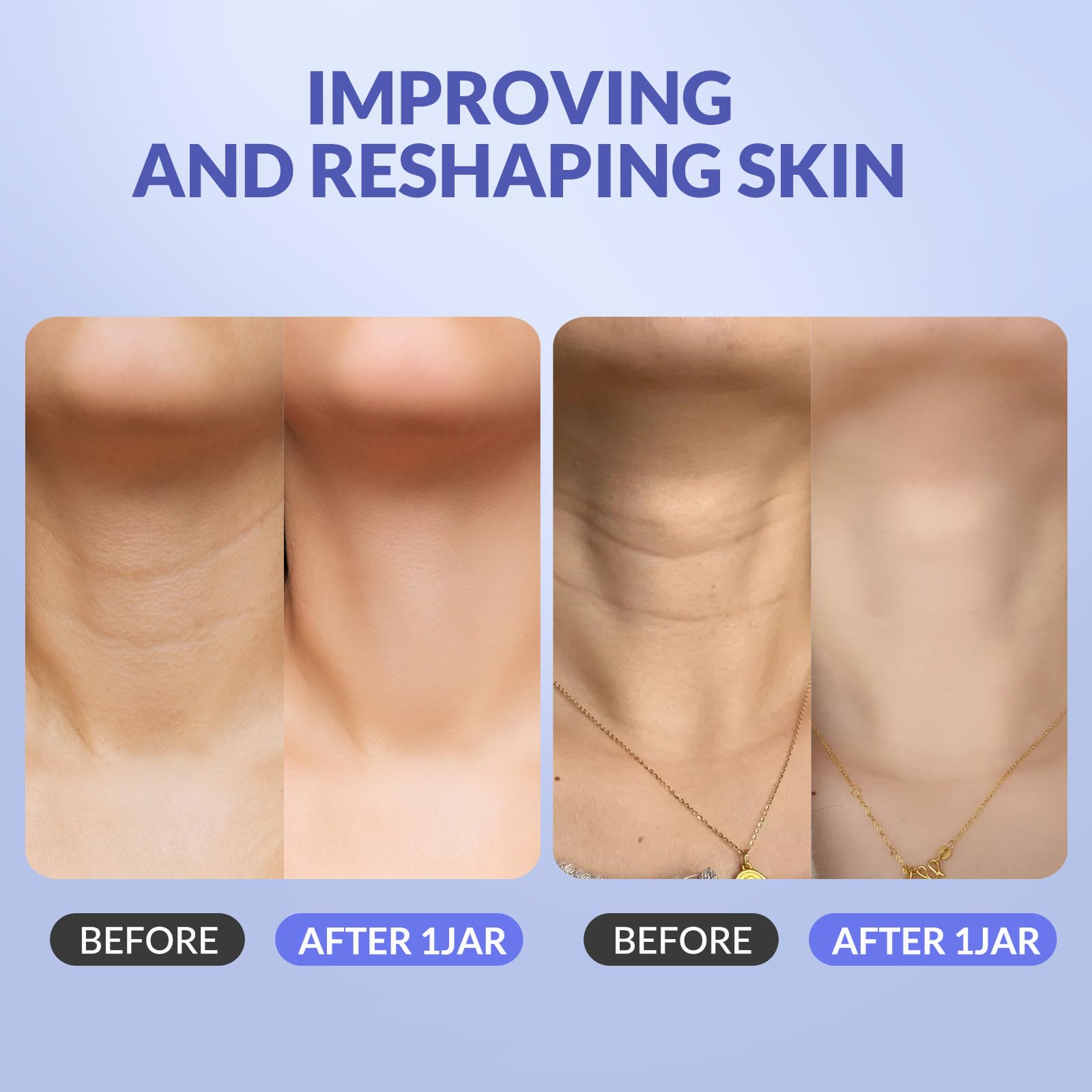Crogooe Neck Firming Cream cupuacu-shea-butter close-up emphasizes deep hydration.