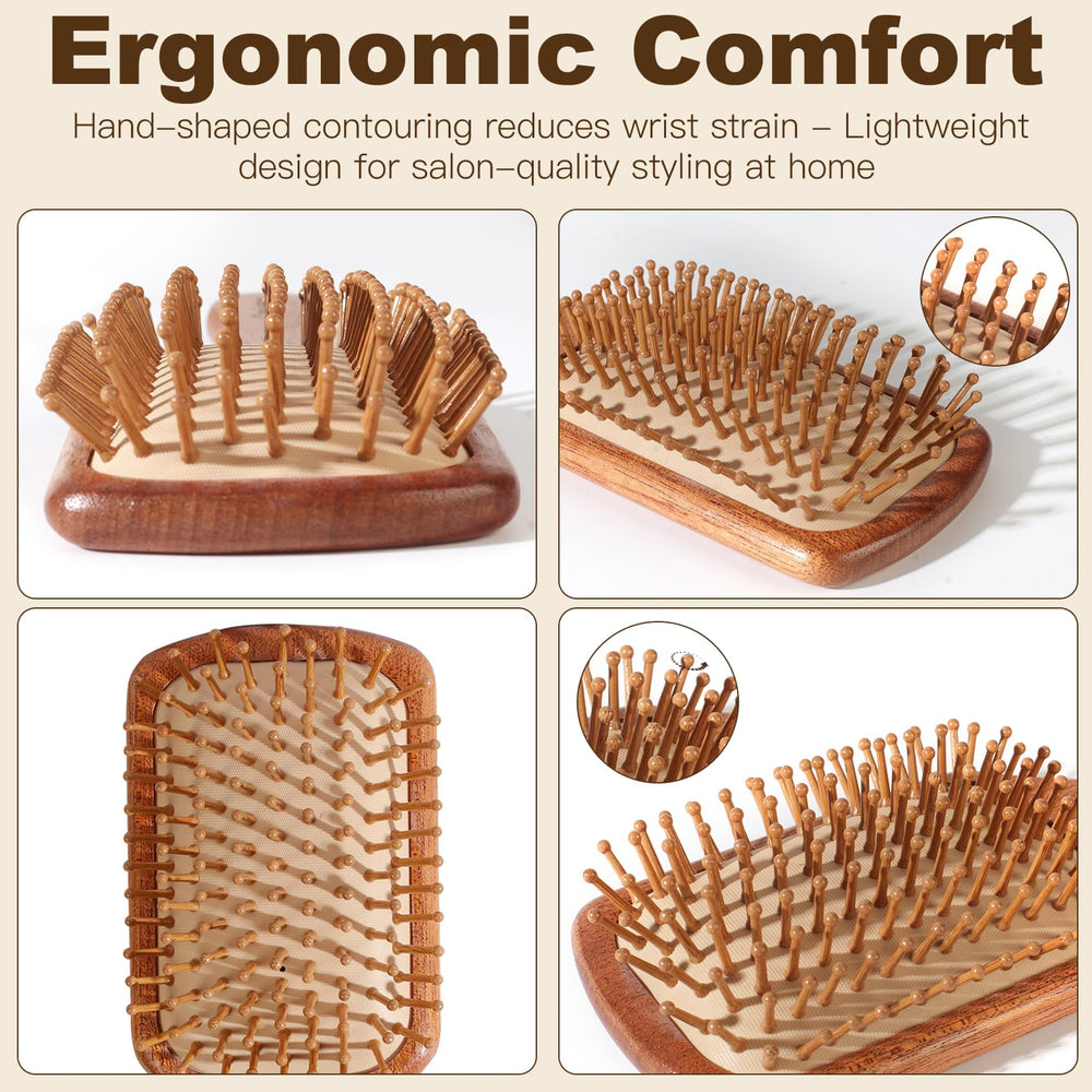 Crojetry brosse bois naturel oval démêle sans statique et offre douceur.
