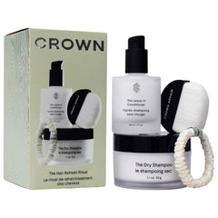 Crown Affair Rituel Rafraîchissant pour cheveux : hydratation et contrôle des frisottis.