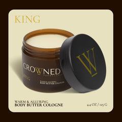 Crowned Skin King Beurre Cologné: parfum chaleureux tout au long de la journée.