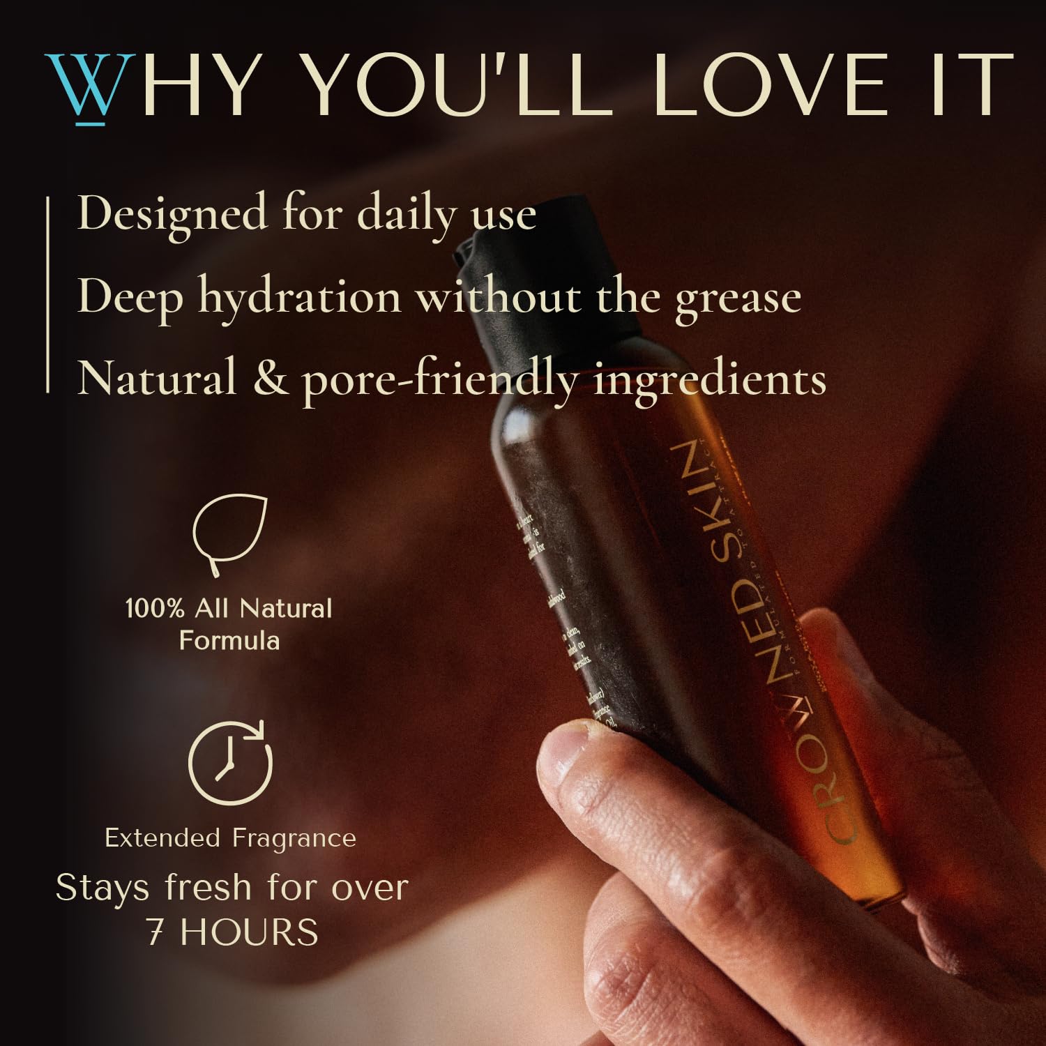 Crowned Skin Reign ingrédients-shea-mango, texture riche et douceur cutanée.