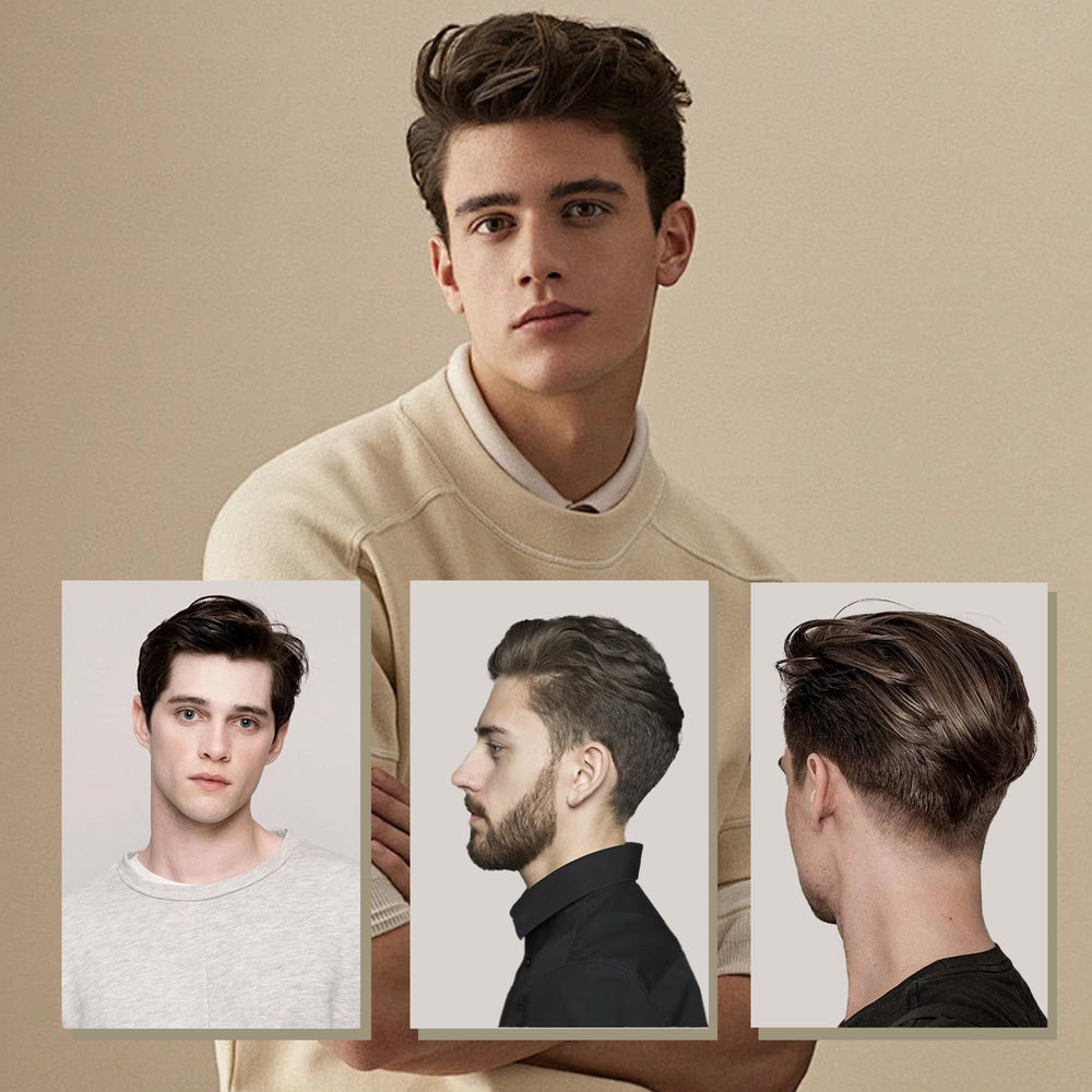 Modèle homme – cheveux volumisés grâce à CNNY.
