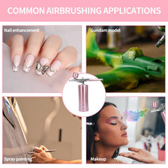 Crpen Airbrush Kit gobelet 5cc rose, idéal pour petits détails fins.