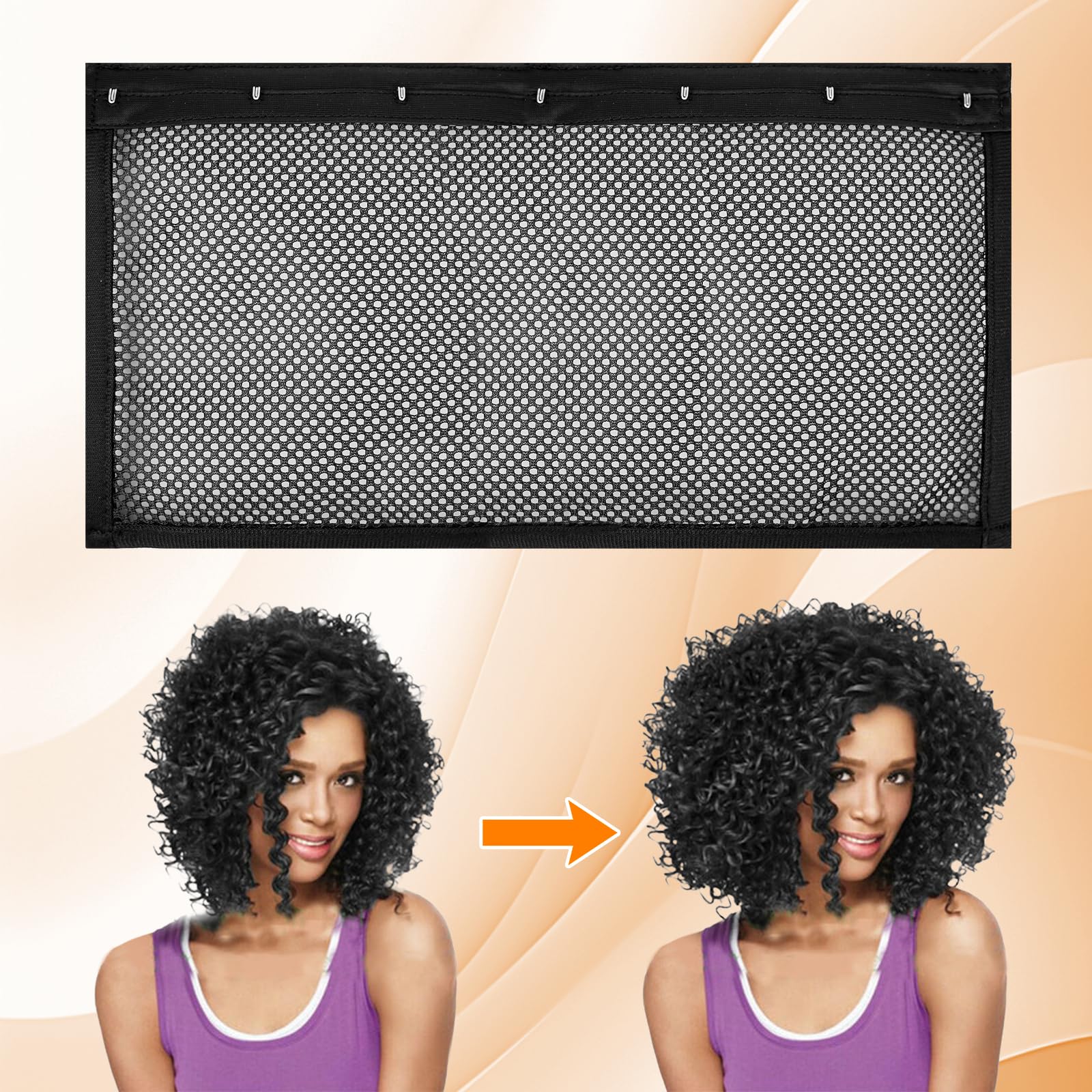 CRUIFU Étireur Boucles Tissu Respirant: maillage durable pour cheveux en sécurité