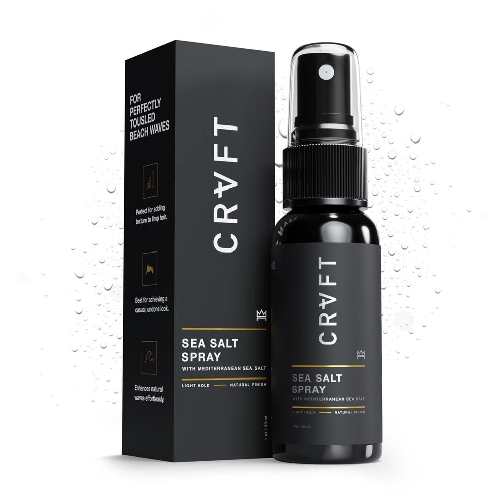 Hair Craft Co. CRVFT brume sel de mer – bouteille compacte pour cheveux texturés