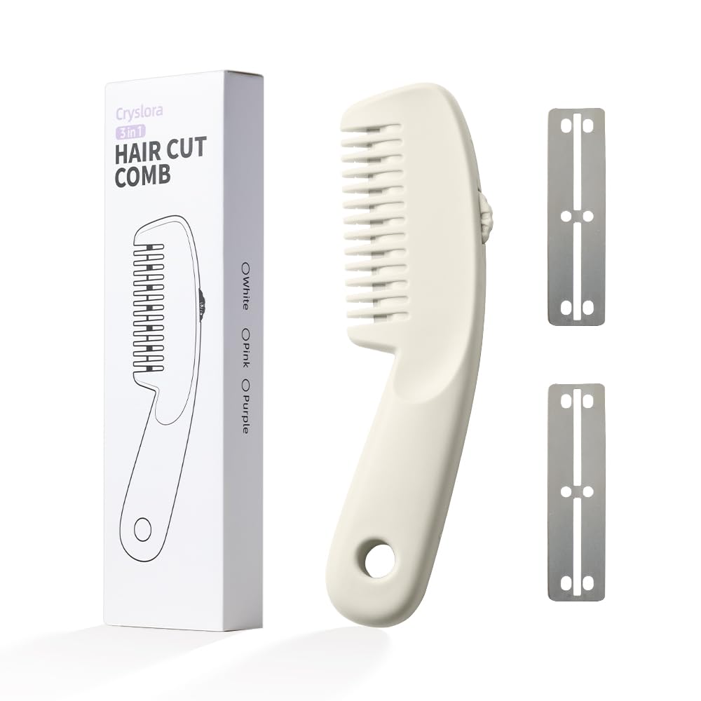 Cryslora Peigne-Rasoir Cheveux Compact — utilisation à une main et pratique.