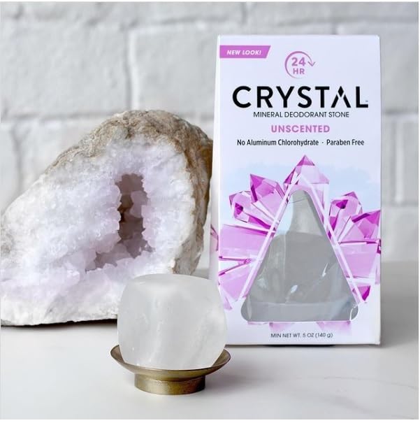 Barrière minérale Crystal Essence Crystl Body – neutralise les odeurs sans aluminium.