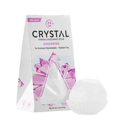 Emballage simple Crystal Essence Crystl Body – déodorant naturel sans parfum ajouté.