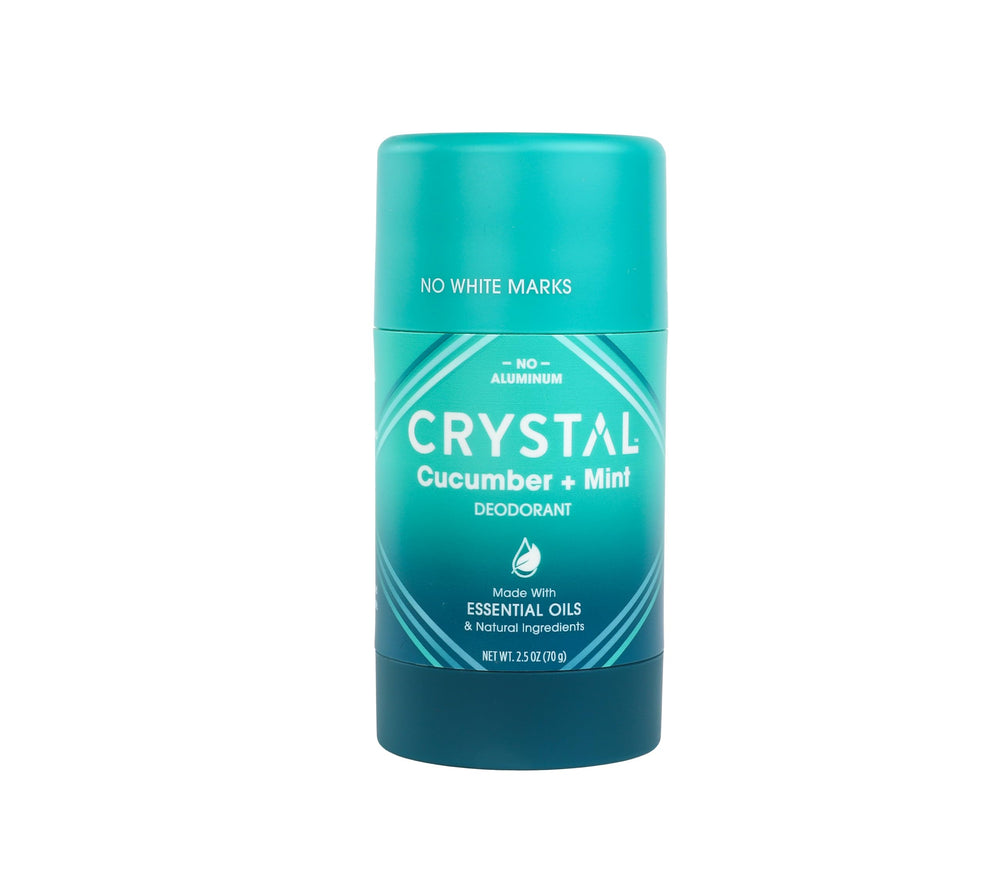 Crystal Essence déodorant bâton minéral sans aluminium, protection longue durée sans irritations.