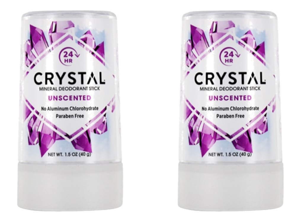 Crystal Essence Déodorant en bâton voyage sans parfum, pratique et discret pour vos déplacements