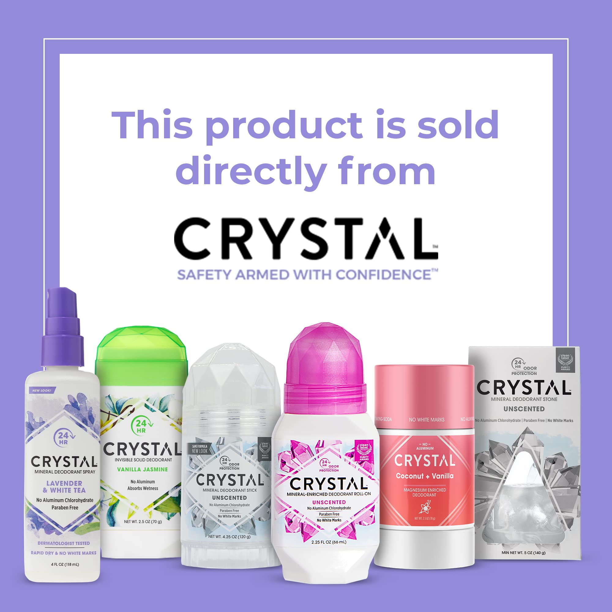 Crystal Essence Déodorant Essence Spray sans aluminium, formule vegan et dermatologiquement testée.