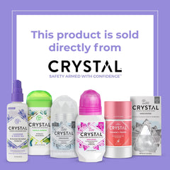 Crystal Essence Déodorant Essence Spray sans aluminium, formule vegan et dermatologiquement testée.