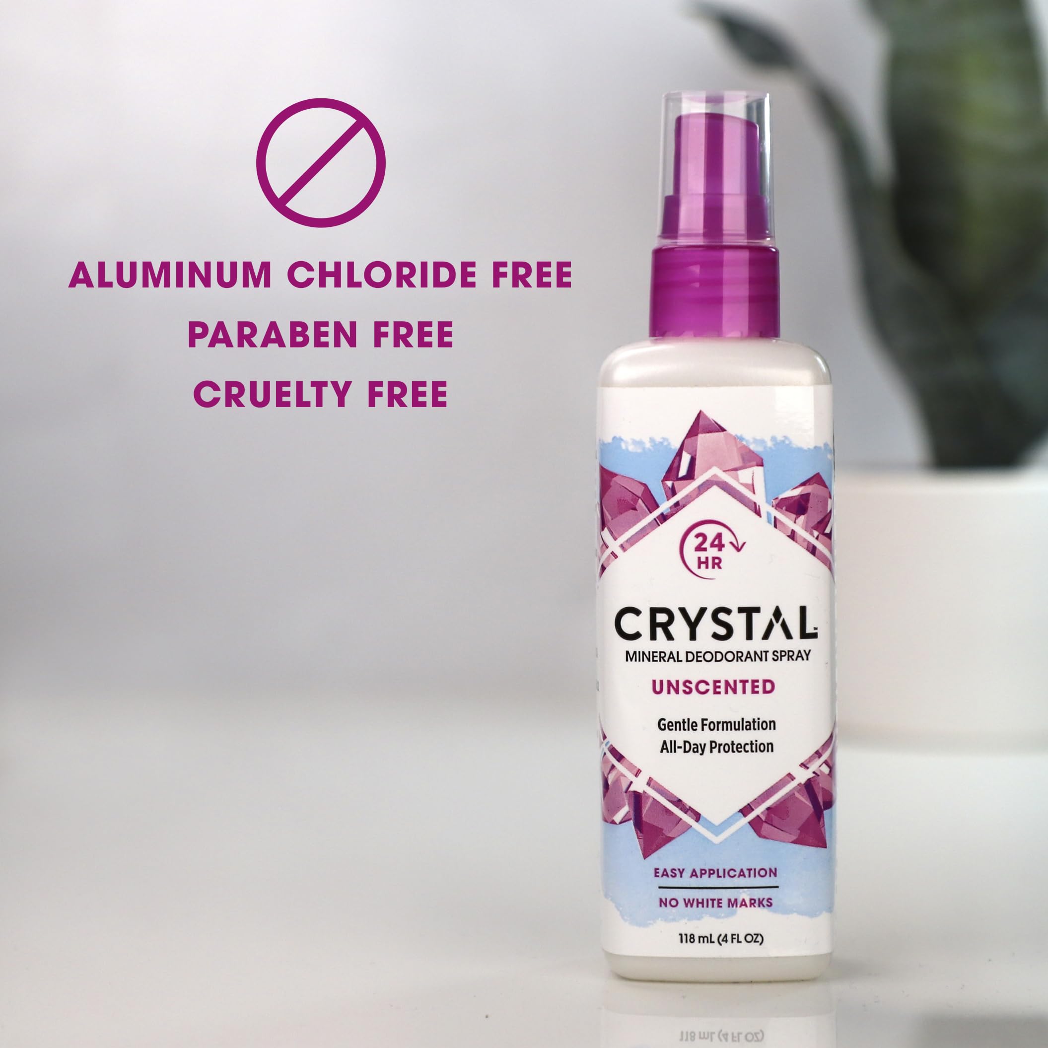 Crystal Essence Déodorant minéral: sans aluminium et sans parfum artificiel pour un usage quotidien.