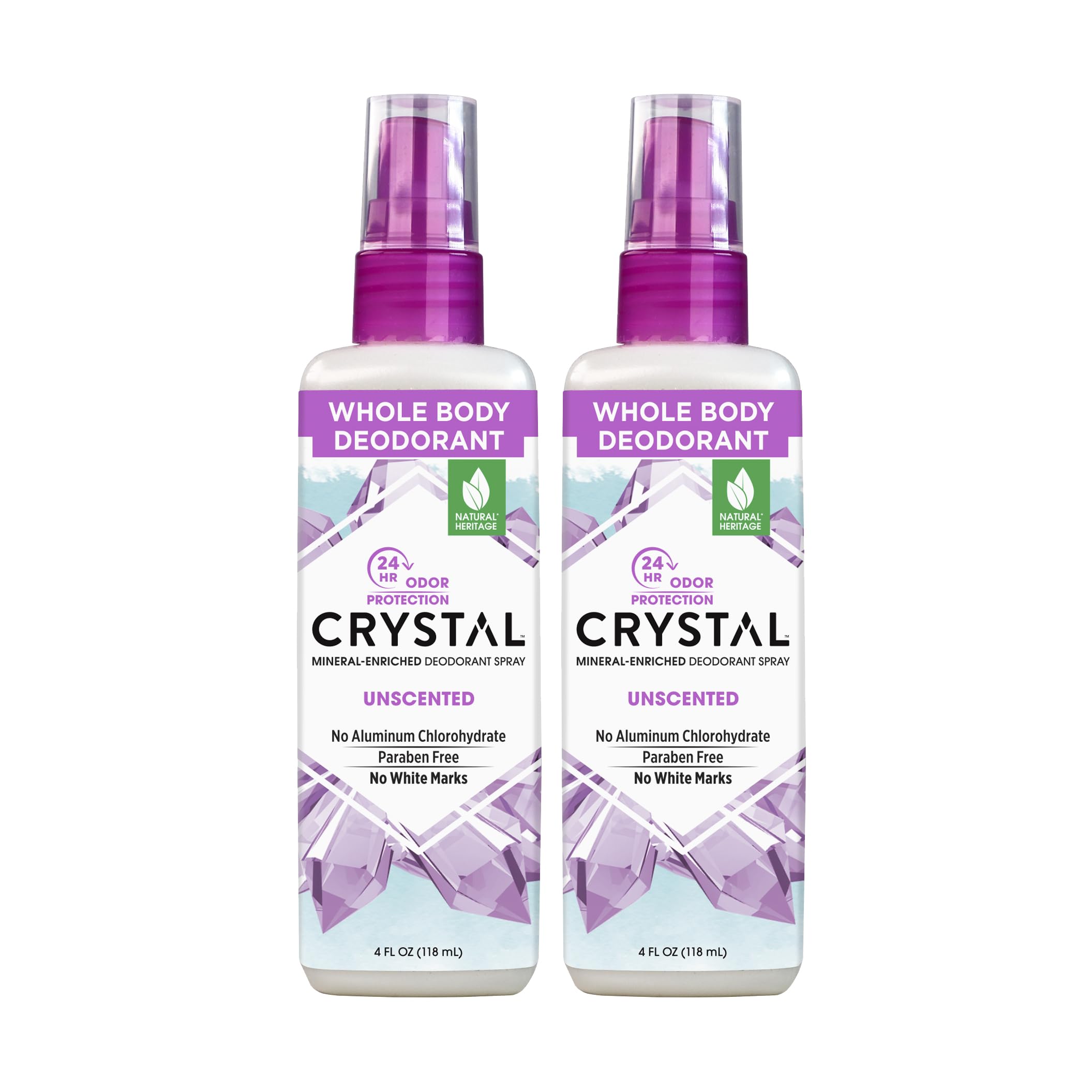 Crystal Essence Déodorant minéral en spray, bouteille: protection durable sans résidu sur les vêtements.
