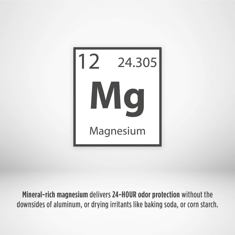 Crystal Essence déodorant solide magnésium, parfait pour hommes et femmes actifs.