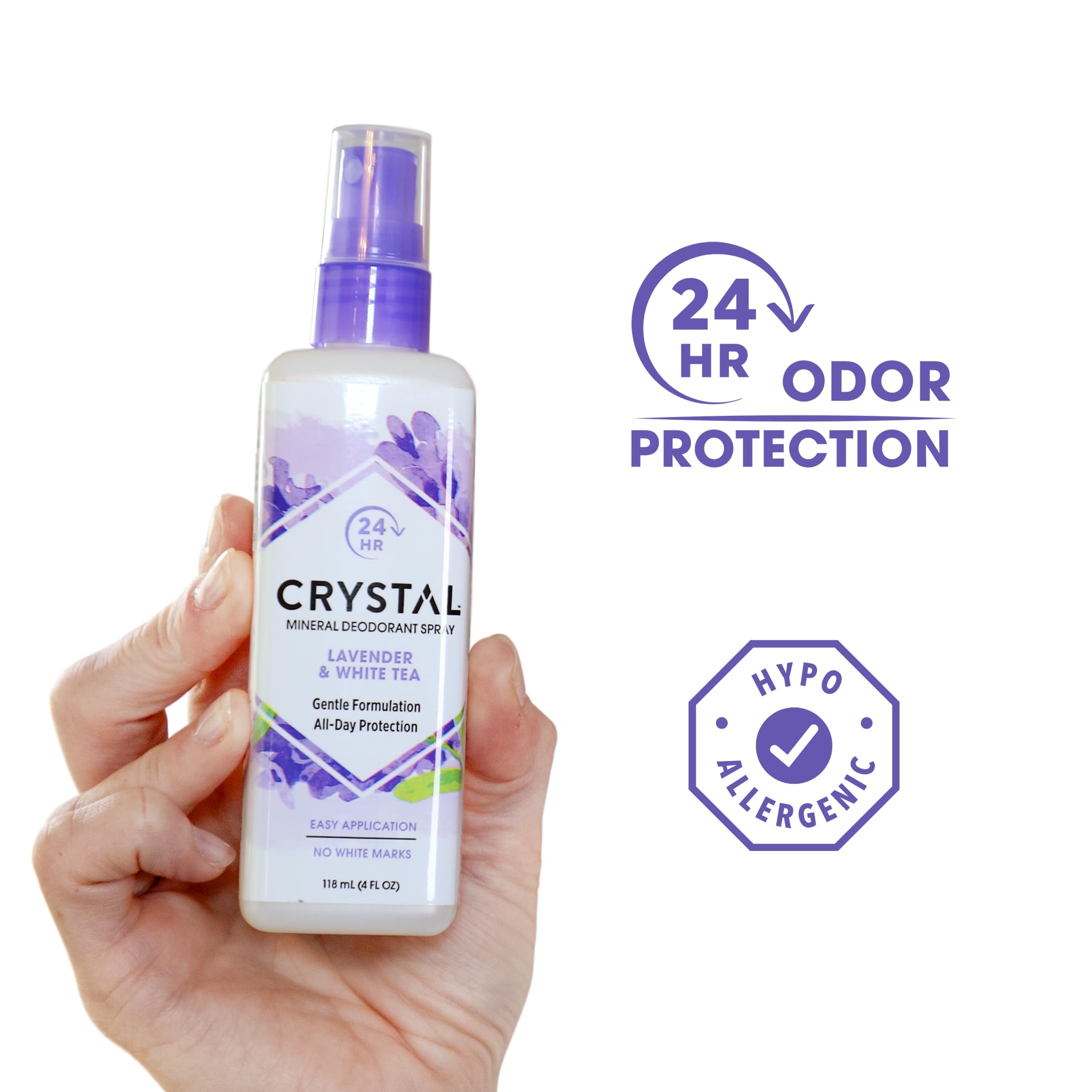 Parfum Lavande et Thé Blanc Crystal Essence pour une sensation fraîche au quotidien.