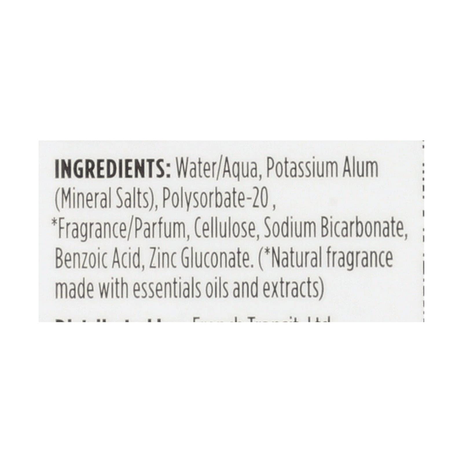 Crystal Essence Roll-On, applicateur Camomille et Thé Vert, fraîcheur durable sans traces