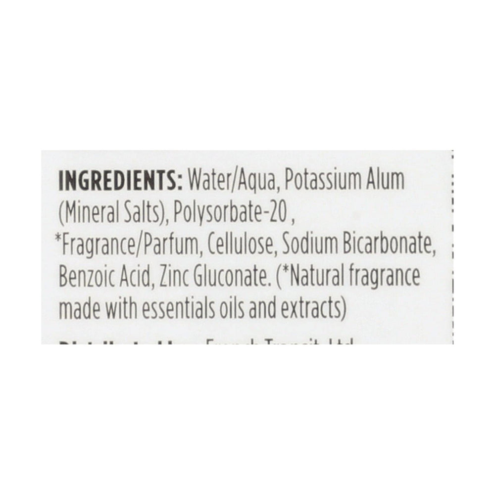 Crystal Essence Roll-On, applicateur Camomille et Thé Vert, fraîcheur durable sans traces