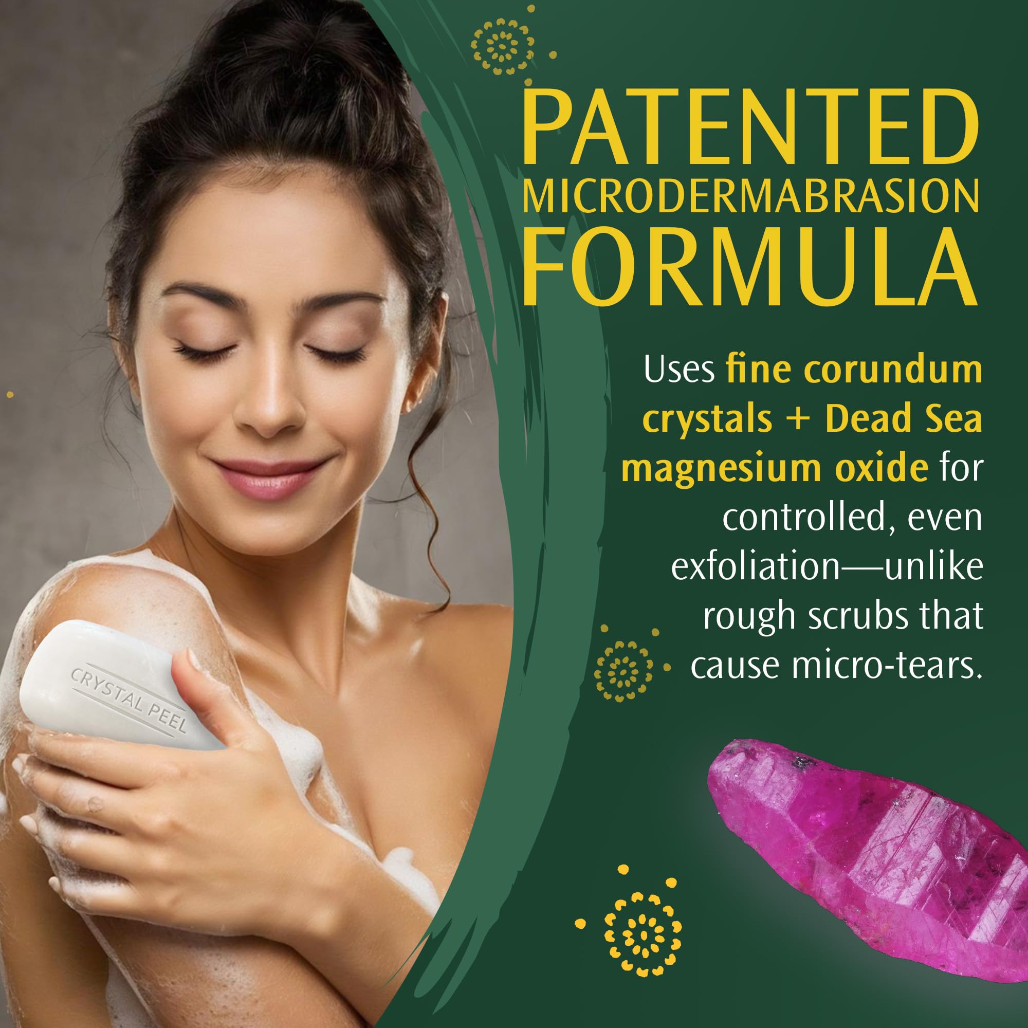 Crystal Peel: forme selle ergonomique pour une prise en main stable
