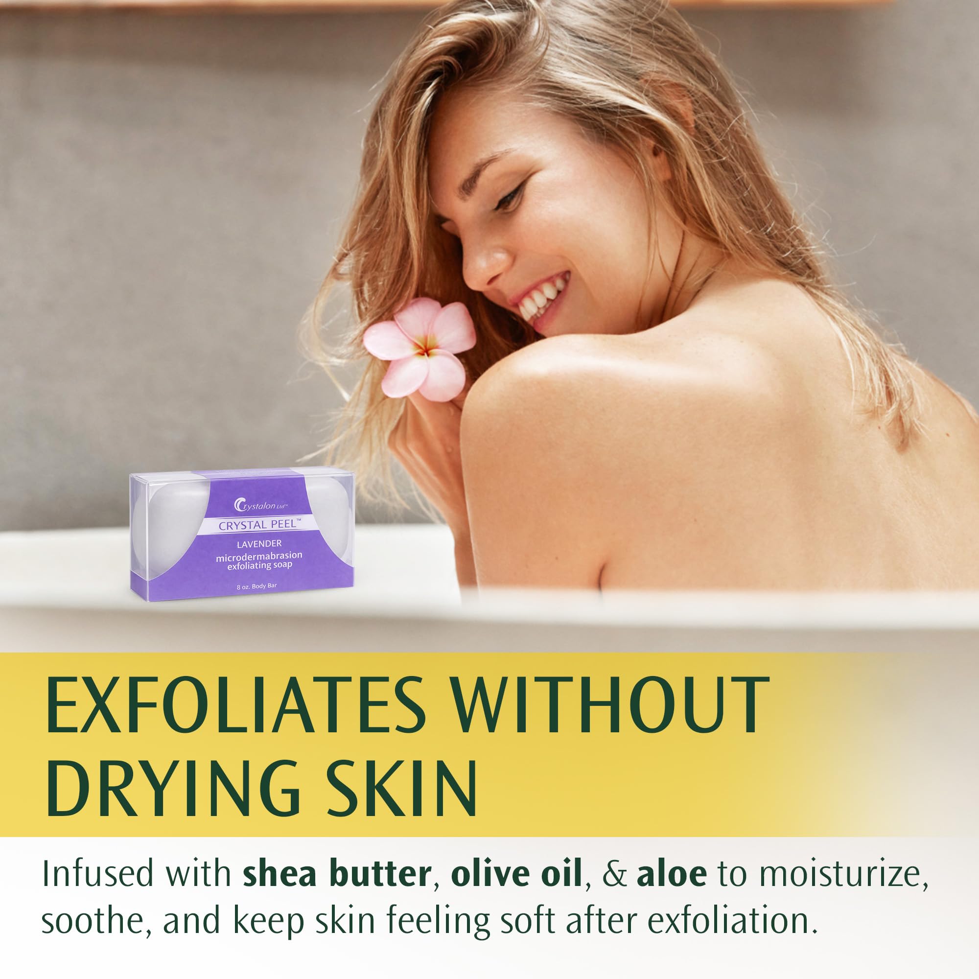Crystal Peel: huile d'olive et aloé pour nourrir sans alourdir