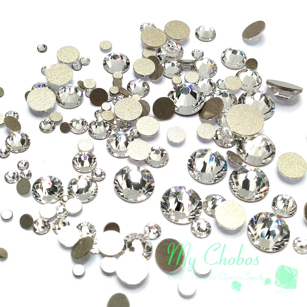 Crystal-Wholesale strass plat clair, brillance éclatante idéale pour le nail art