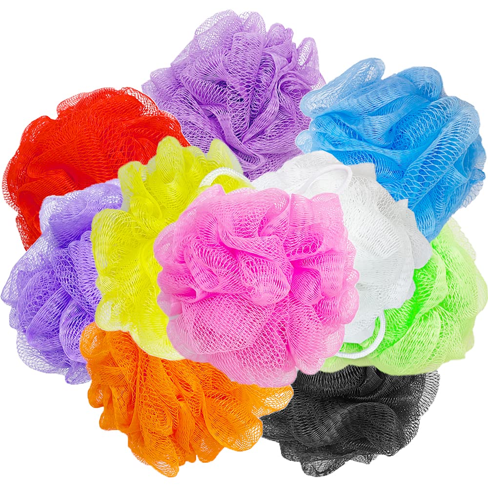 Éponge de bain Cshangzei: ensemble de 10 couleurs pour toute la famille.