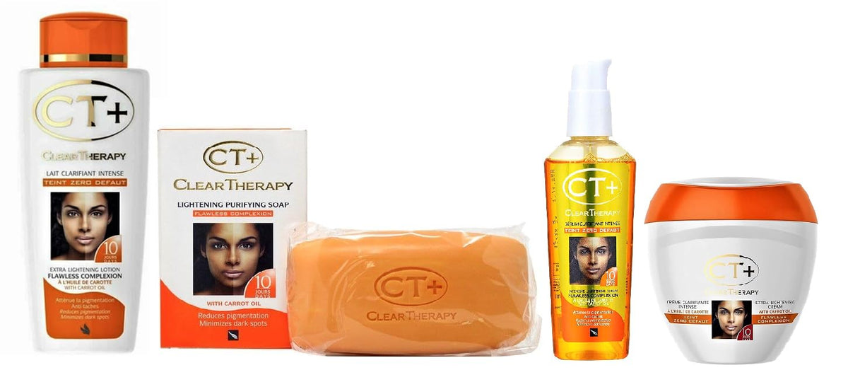 CT+ Clear Therapy crème éclaircissante: texture légère et hydratante.