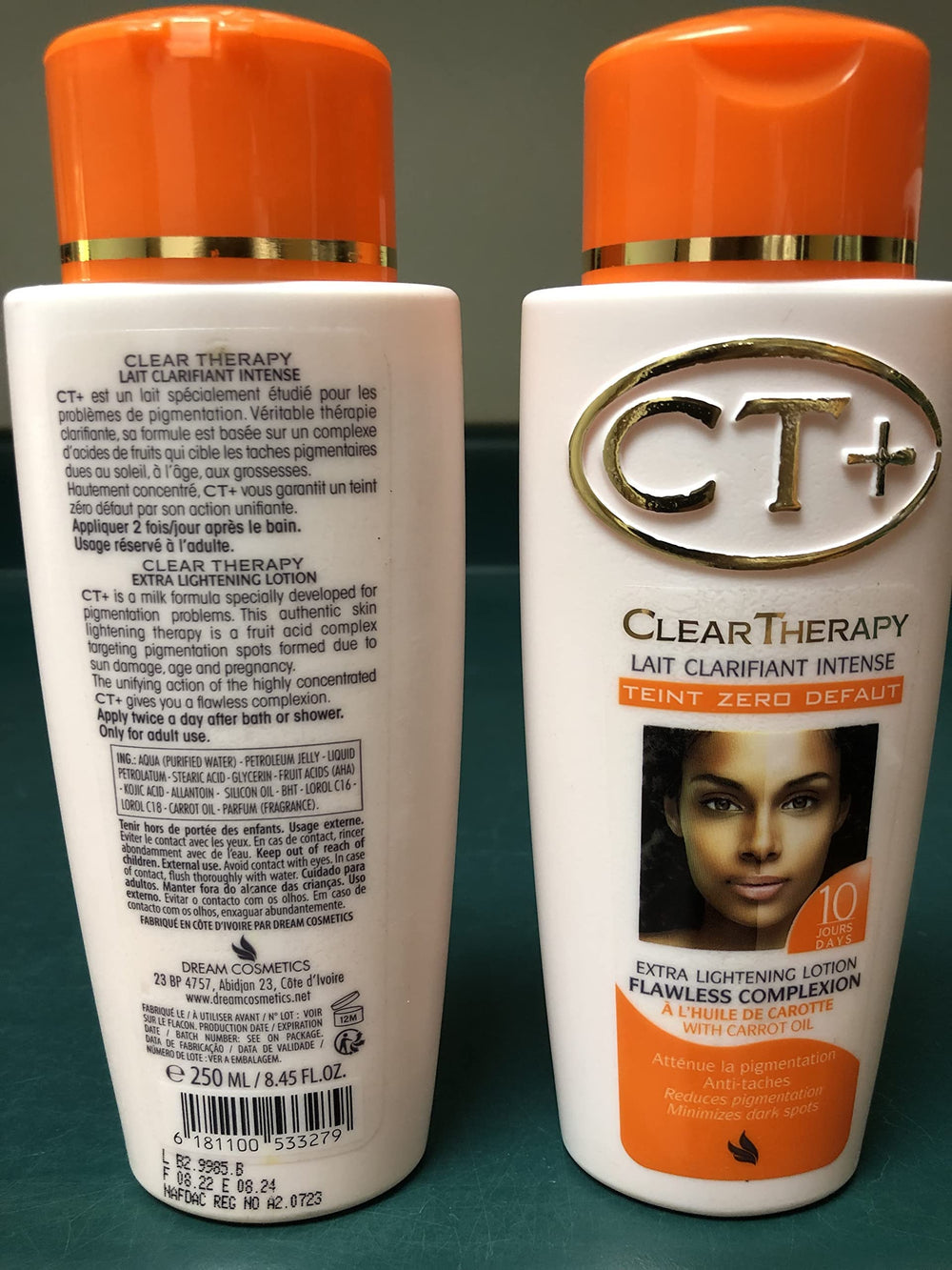 CT+ Clear Therapy: emballage hygiénique protégeant le produit.
