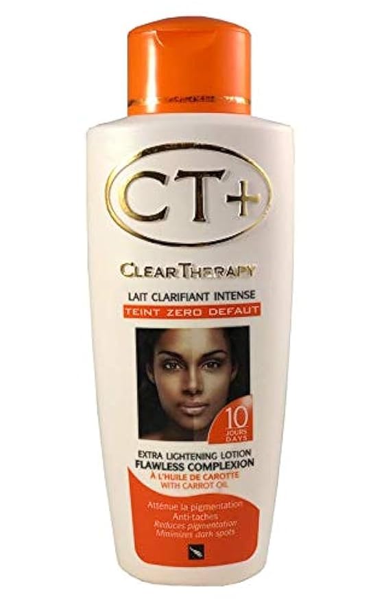 CTplus Clear Therapy Lotion Corps Carotte: hydratation rapide et teint plus uniforme.