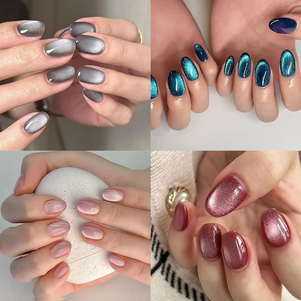 CTTHNBD onglets adhésifs amandes courtes avec paillettes – style rapide et élégant.
