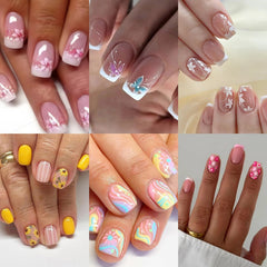 CTTHNBD: ongles carres fleurs pour un style elegant et durable.