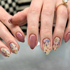 CTTHNBD onglets faux amande fleurs-feuilles style2, élégants pour toute occasion.