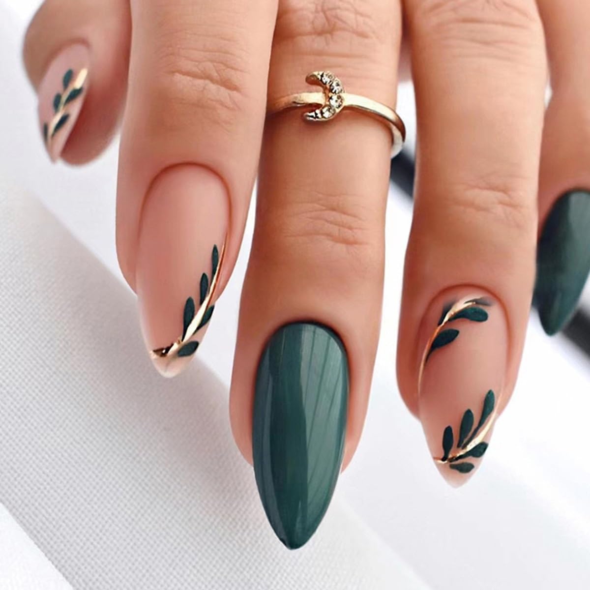 CTTHNBD onglets faux amande fleurs-feuilles style4, éclat et luminosité au quotidien.
