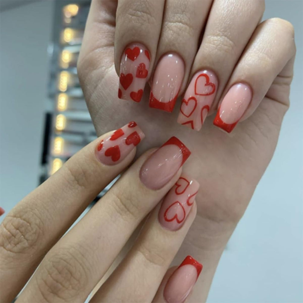 CTTHNBD ensemble de 144 pièces d’ongles carrés, 12 tailles par style.