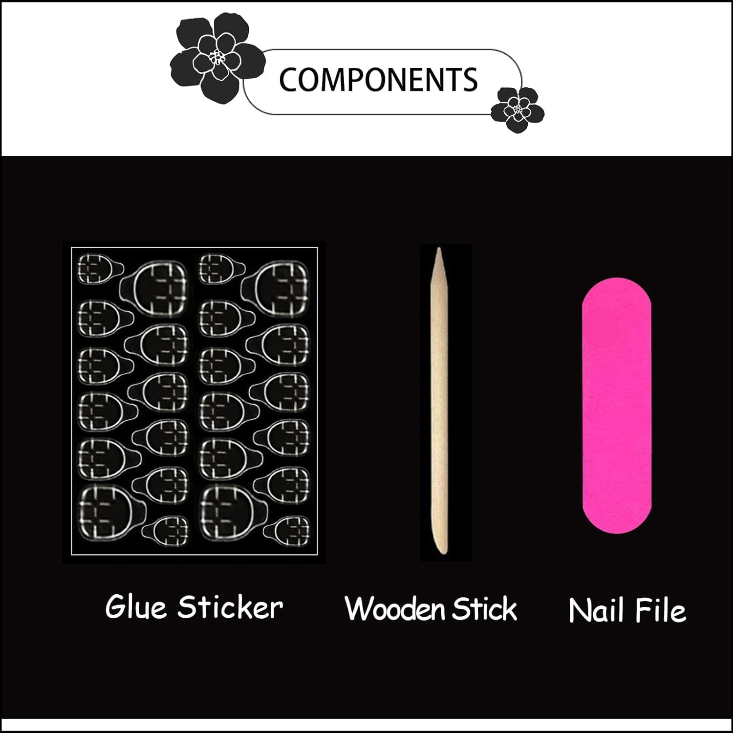 Outil de pose CTTHNBD facilite l'application rapide des ongles cœur