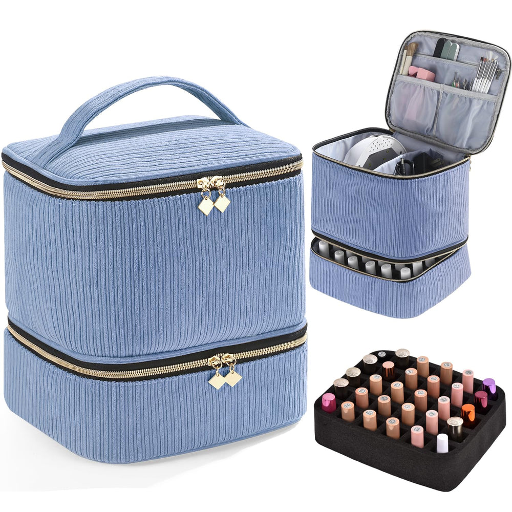 CTWWFS organisateur en velours côtelé pour vernis et lampe, pratique et élégant.