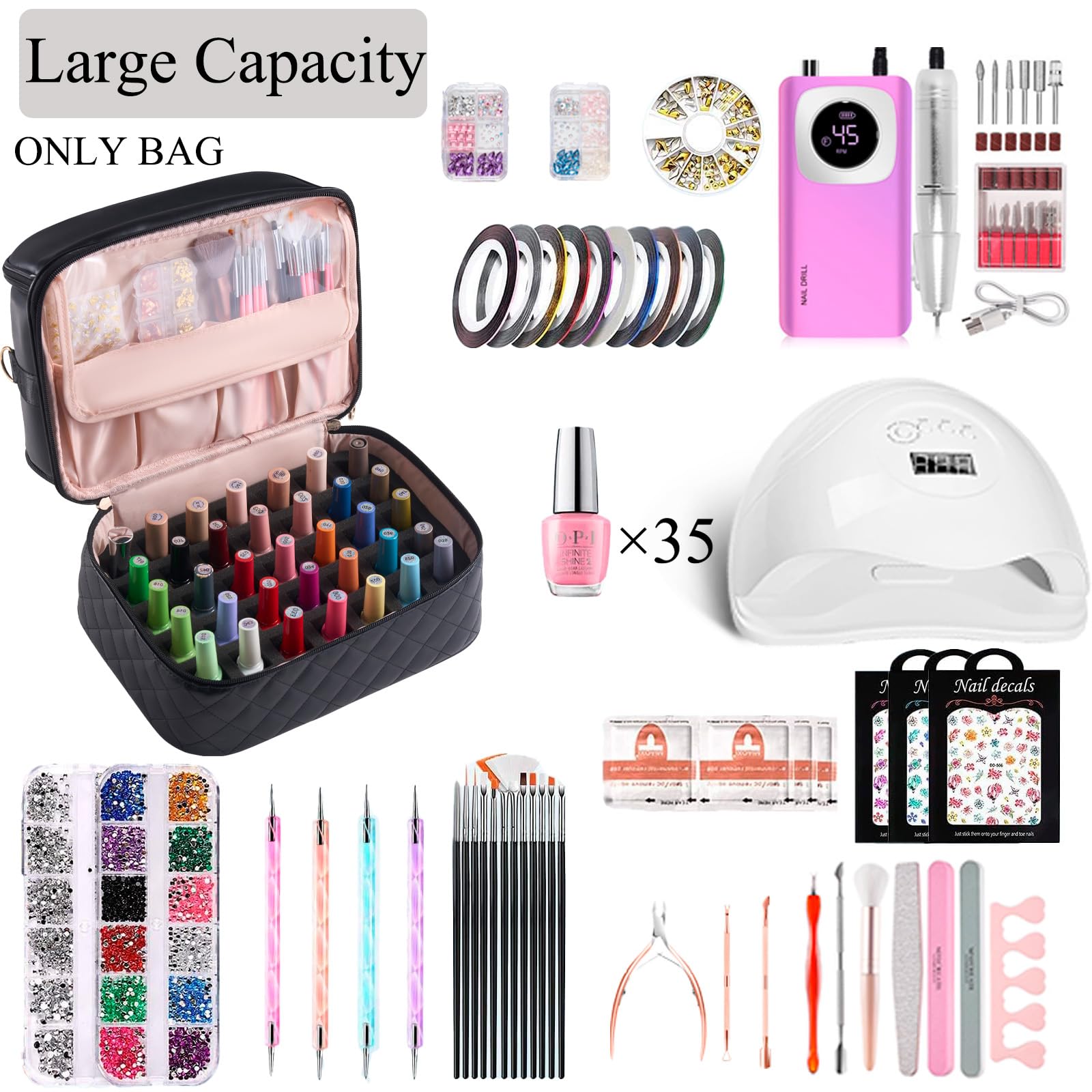 CTWWFS Diviseur amovible pour lampe et vernis, ajuste l'espace pour une organisation parfaite.