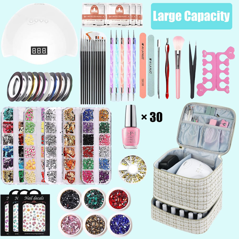 CTWWFS Étui compact – rangement sûr vernis et lampe en voyage