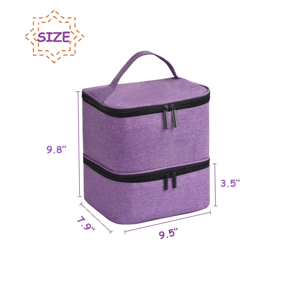 CTWWFS Finition violet pourpre, étui vernis élégant en voyage