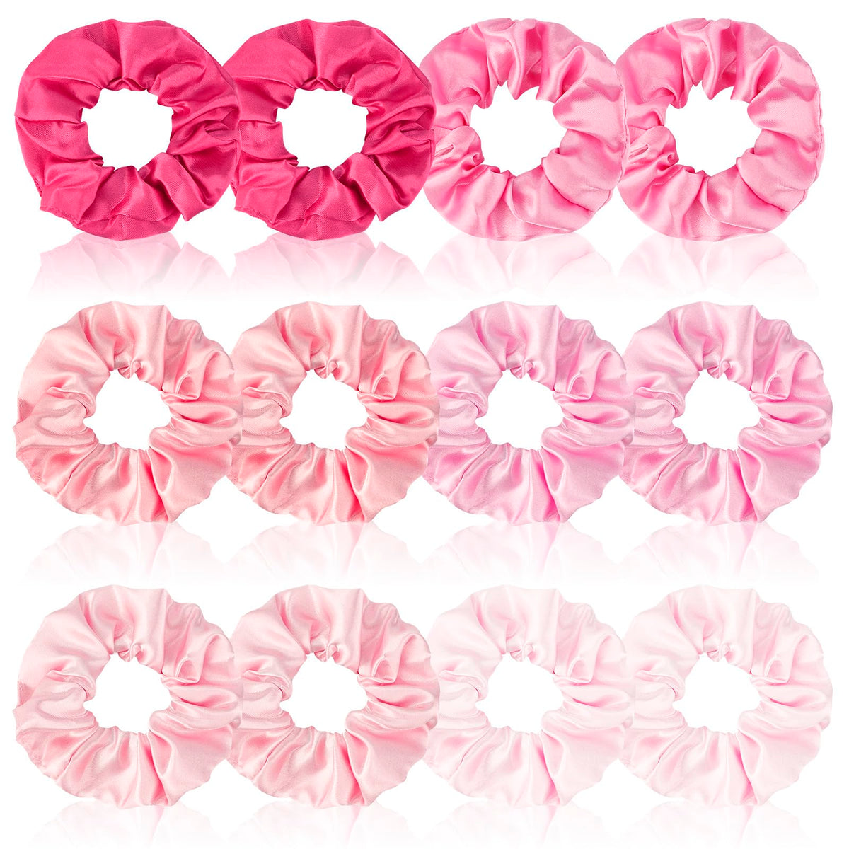 CUBACO satin scrunchie rose clair, douceur et maintien quotidien