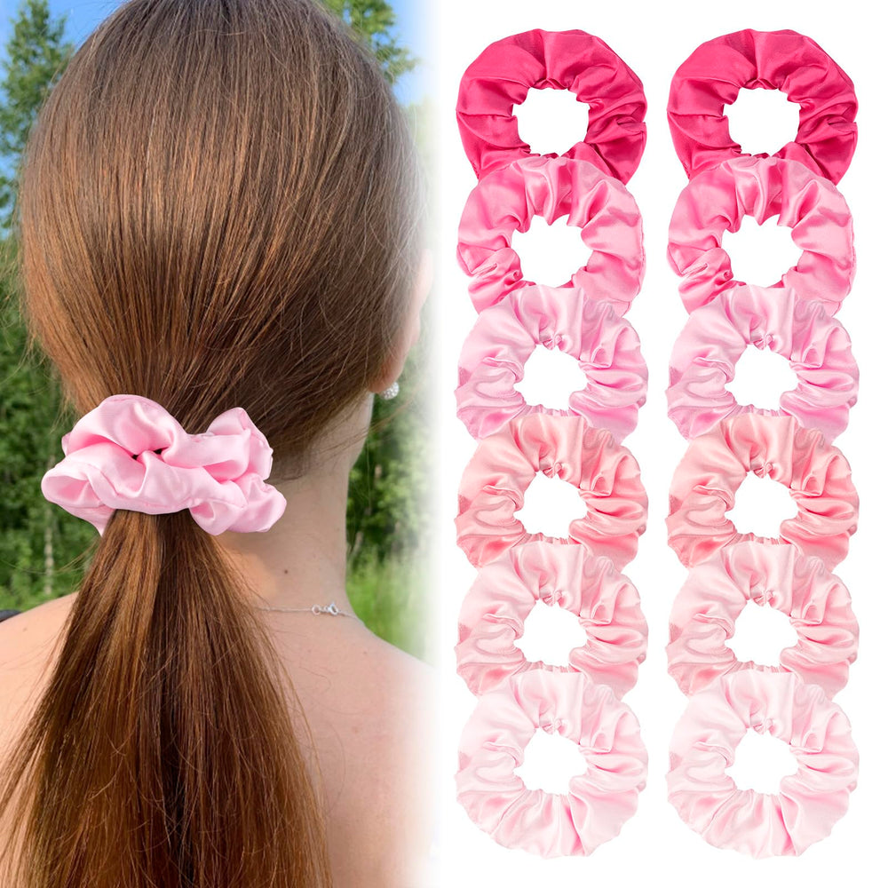 CUBACO satin scrunchie taille universelle, s'étire pour tous types de cheveux